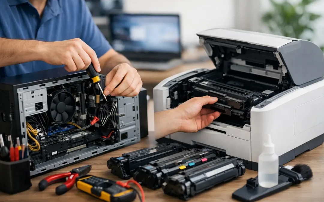 Mantenimiento de computadoras e impresoras