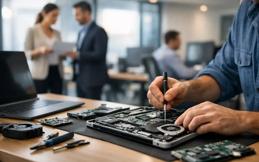 Reparación de computadoras sin frenar tu empresa